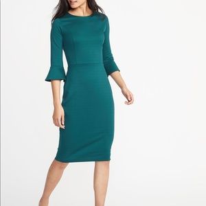 Old navy ponte bell sleeve dress